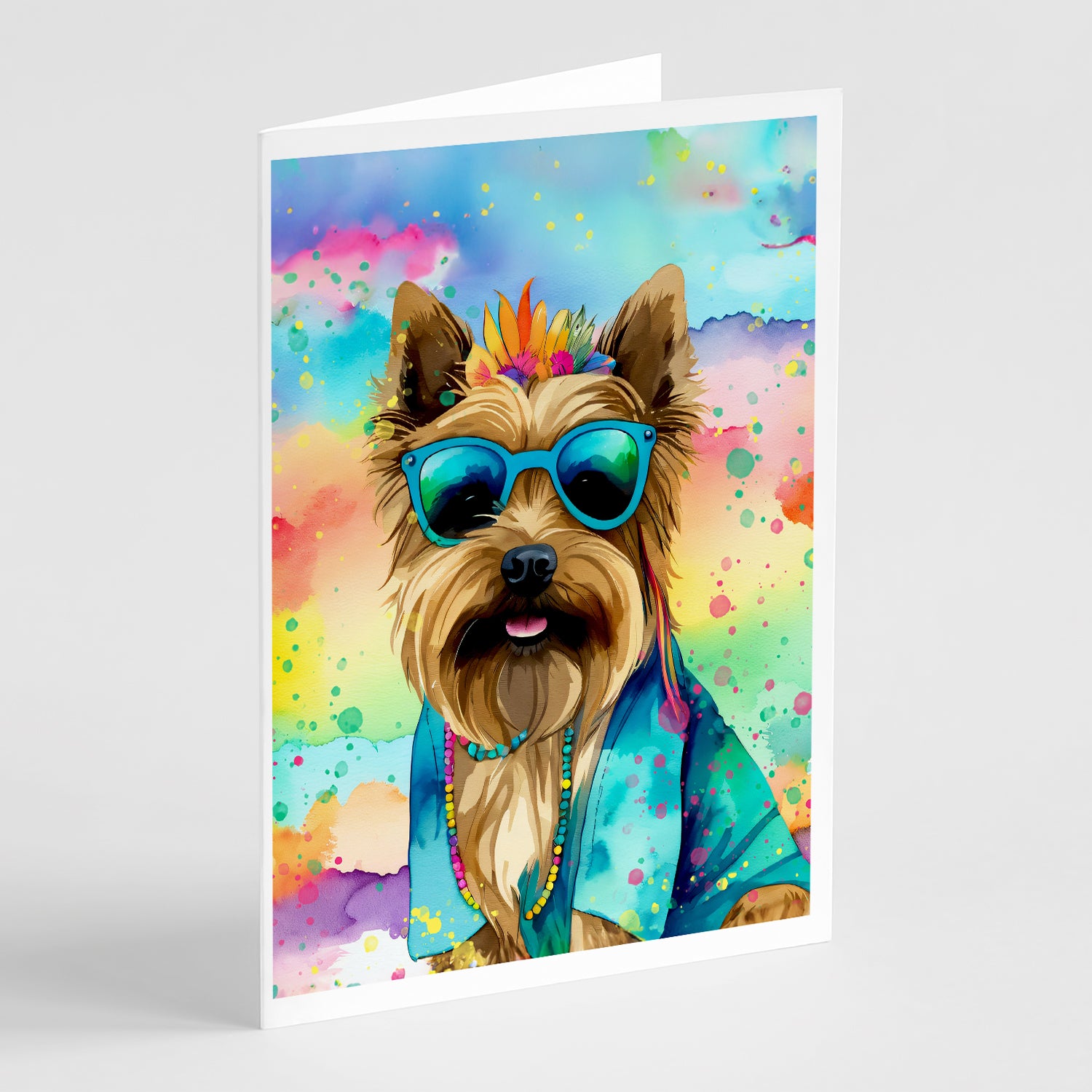 Buy this Cairn Terrier Hippie Dawg Greeting Cards Pack of 8