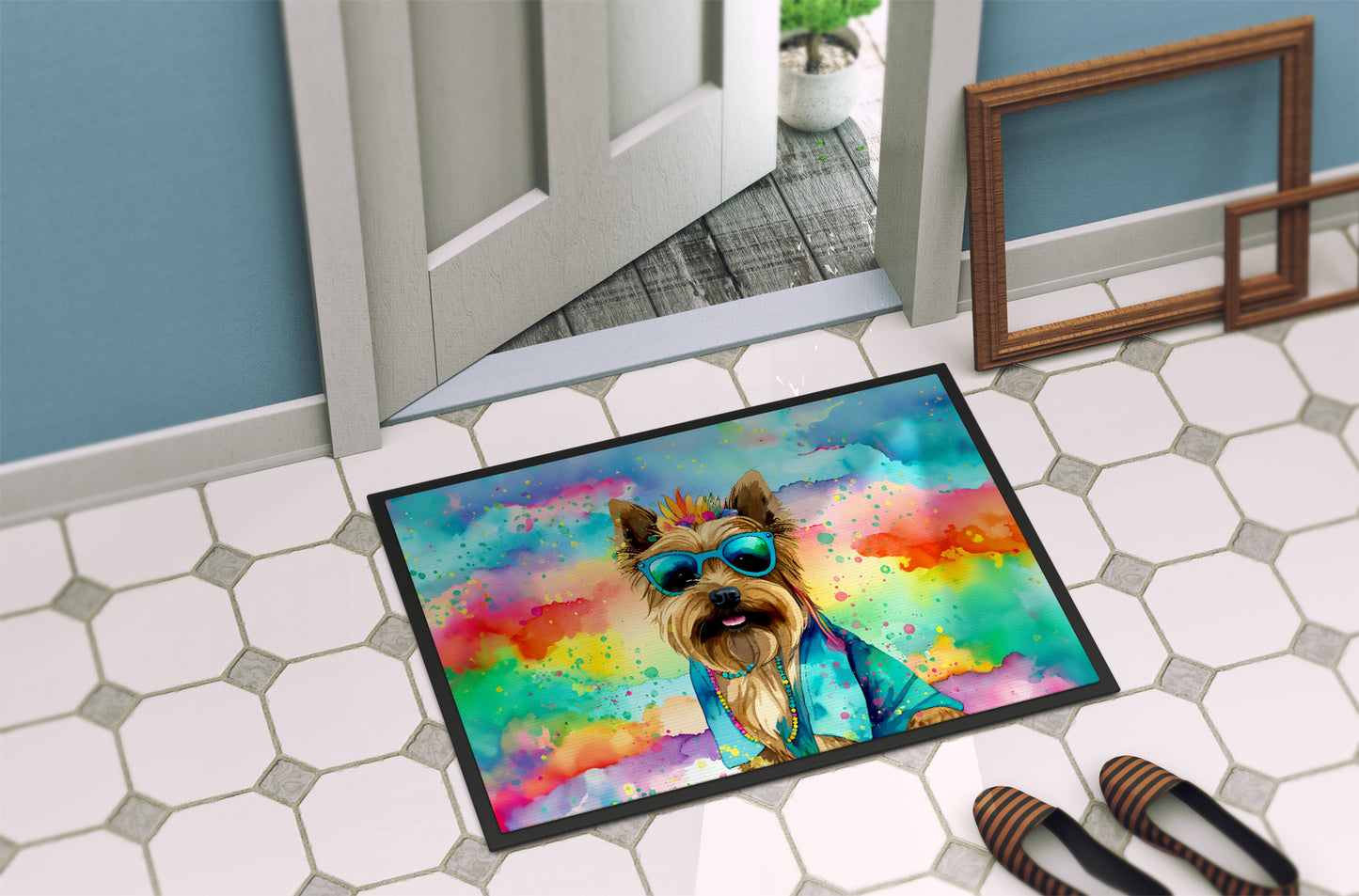 Cairn Terrier Hippie Dawg Doormat