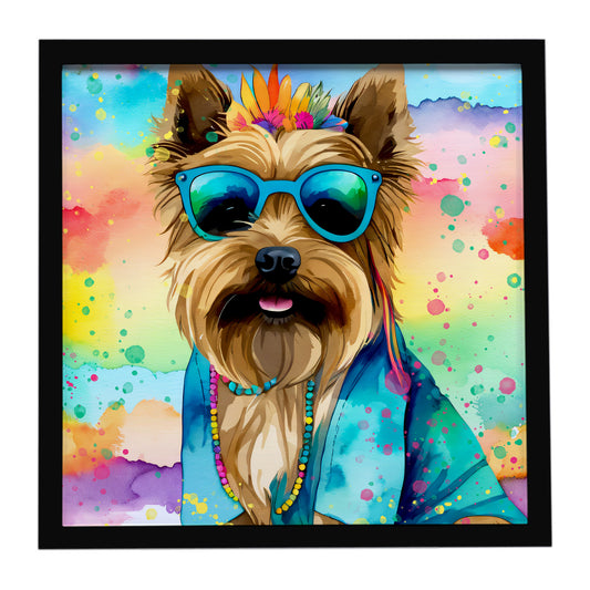 Buy this Cairn Terrier Hippie Dawg Framed Metal Print