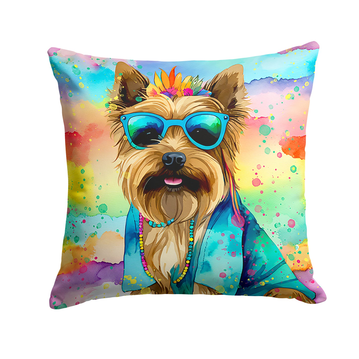 Buy this Cairn Terrier Hippie Dawg Throw Pillow