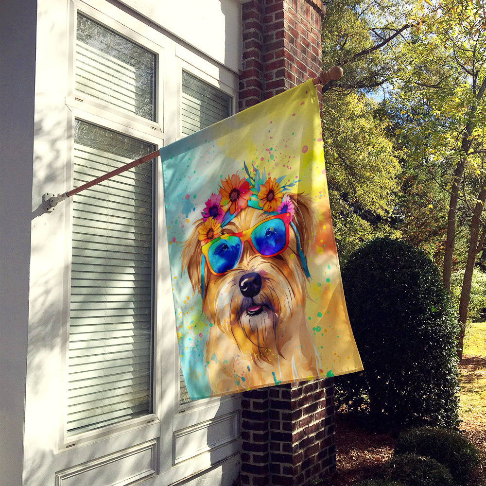 Cairn Terrier Hippie Dawg House Flag