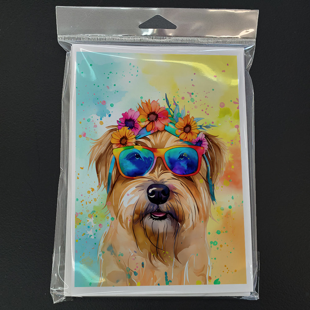 Cairn Terrier Hippie Dawg Greeting Cards Pack of 8