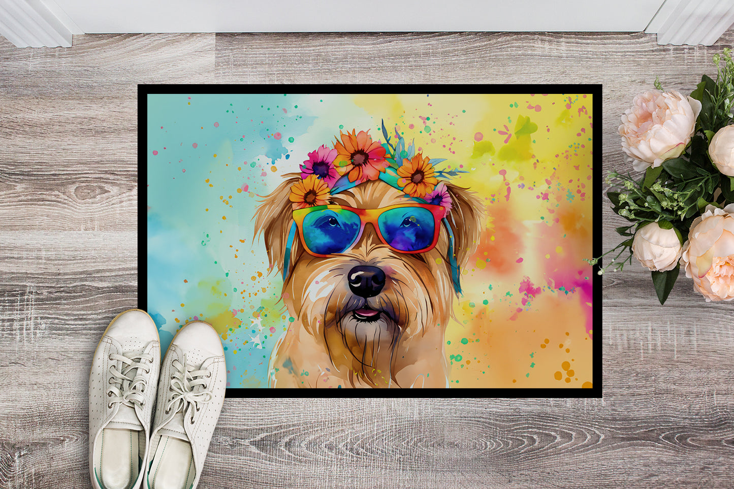 Cairn Terrier Hippie Dawg Doormat