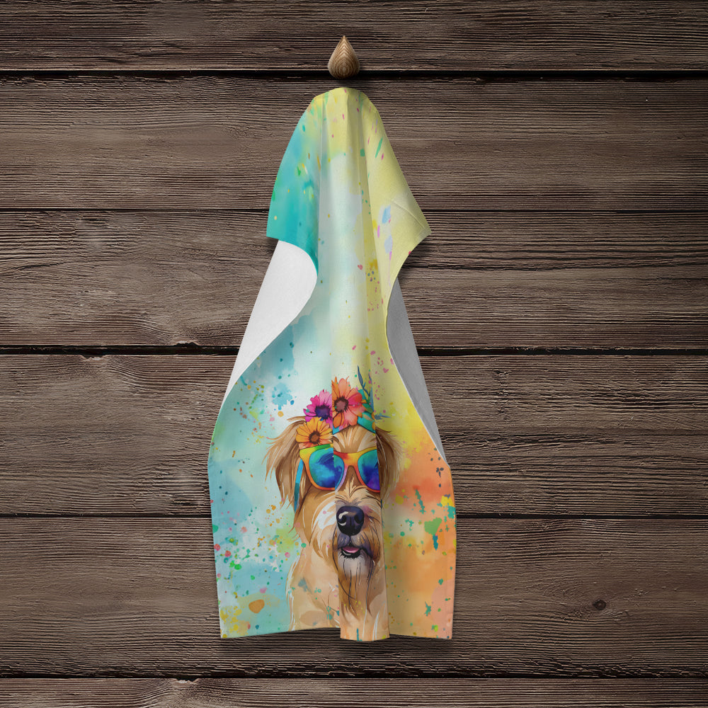 Cairn Terrier Hippie Dawg Kitchen Towel