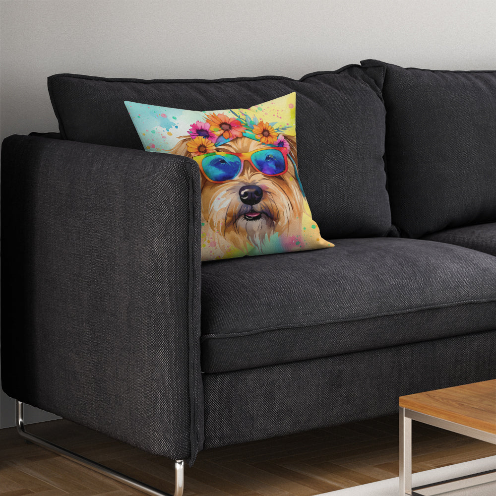 Cairn Terrier Hippie Dawg Throw Pillow