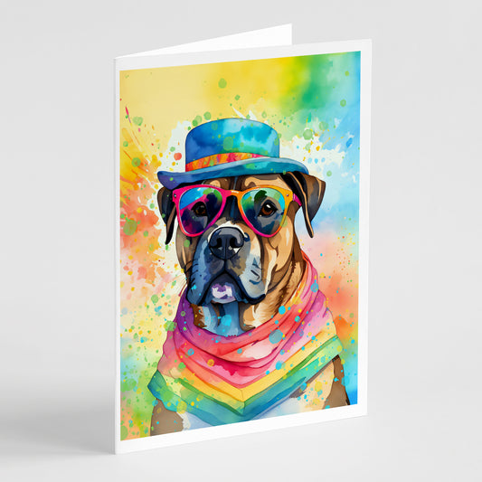 Buy this Cane Corso Hippie Dawg Greeting Cards Pack of 8