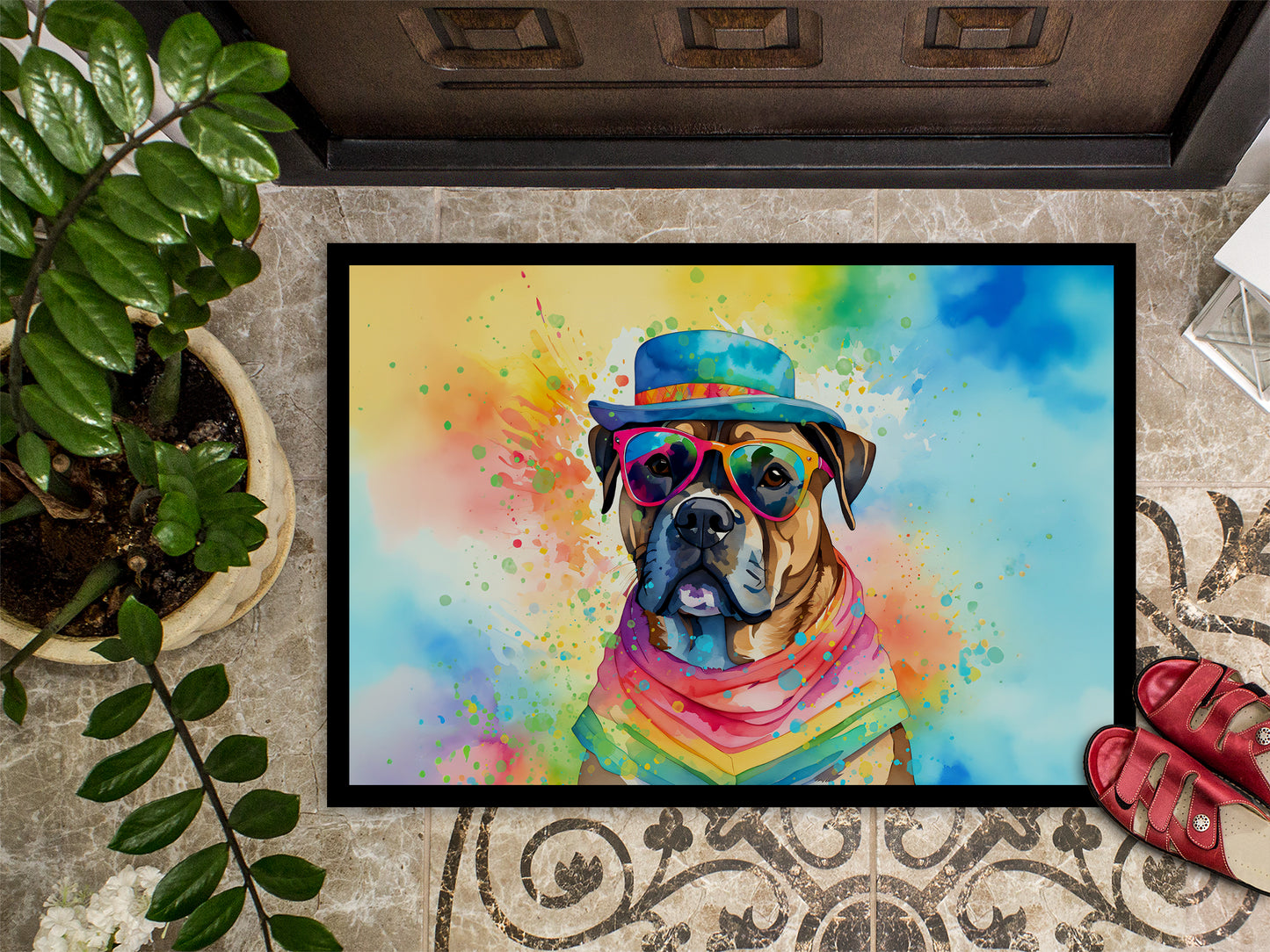 Cane Corso Hippie Dawg Doormat