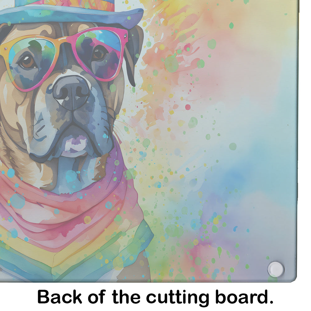 Cane Corso Hippie Dawg Glass Cutting Board