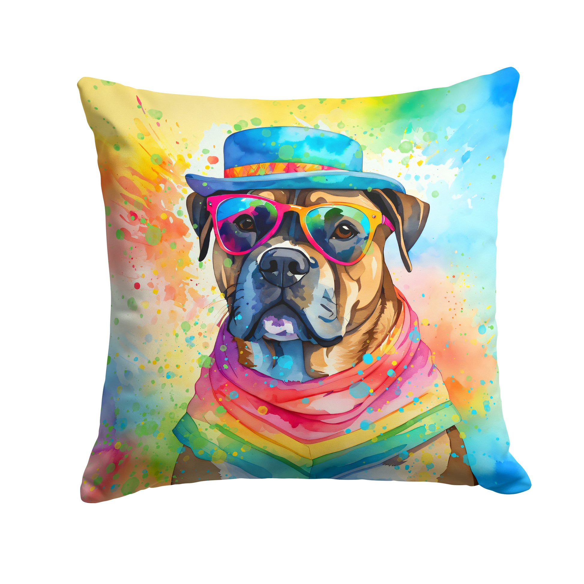 Buy this Cane Corso Hippie Dawg Throw Pillow