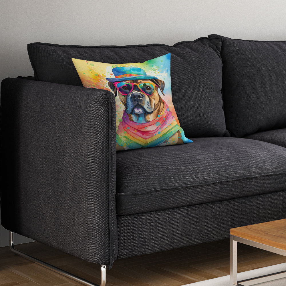 Cane Corso Hippie Dawg Throw Pillow