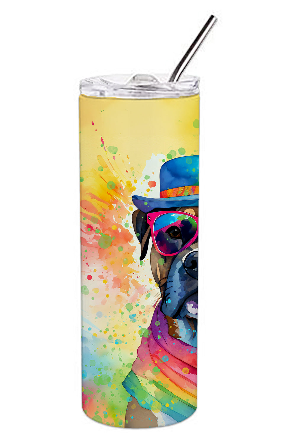 Cane Corso Hippie Dawg Stainless Steel Skinny Tumbler