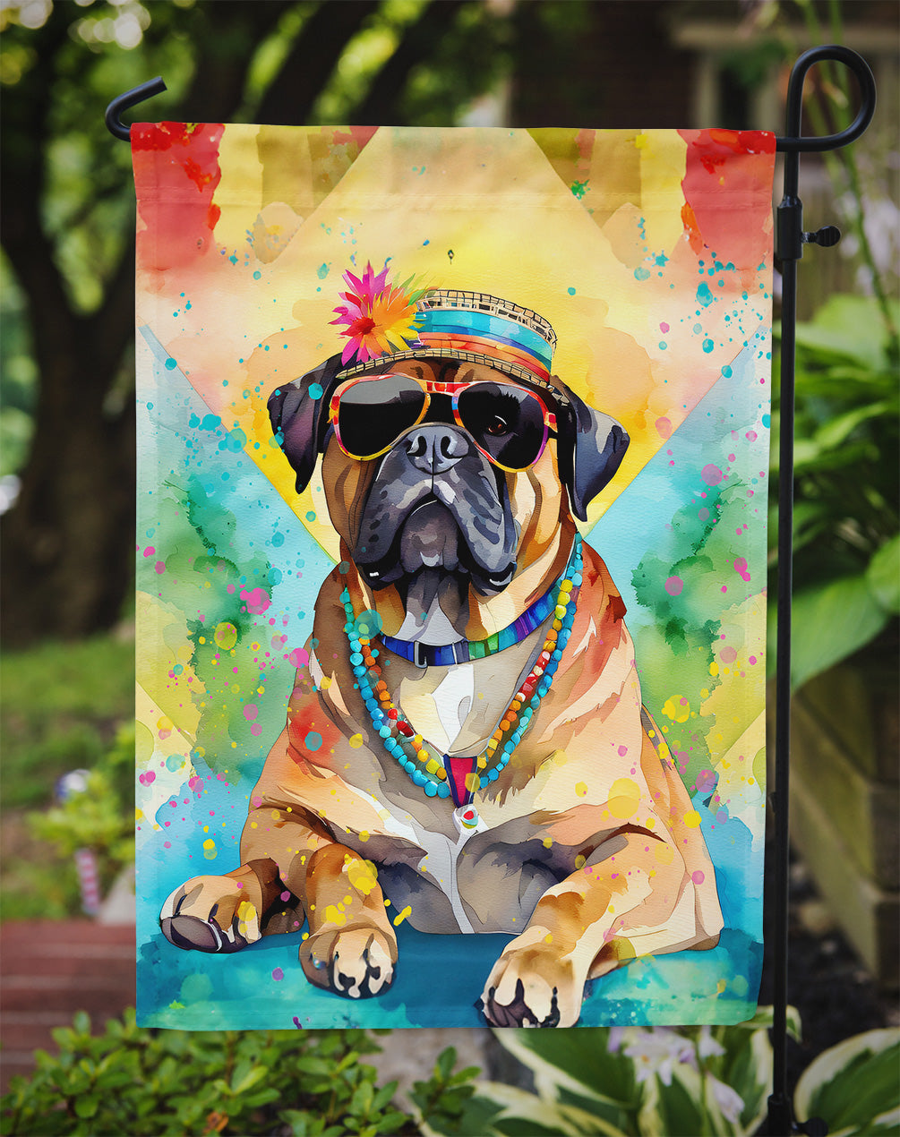 Cane Corso Hippie Dawg Garden Flag