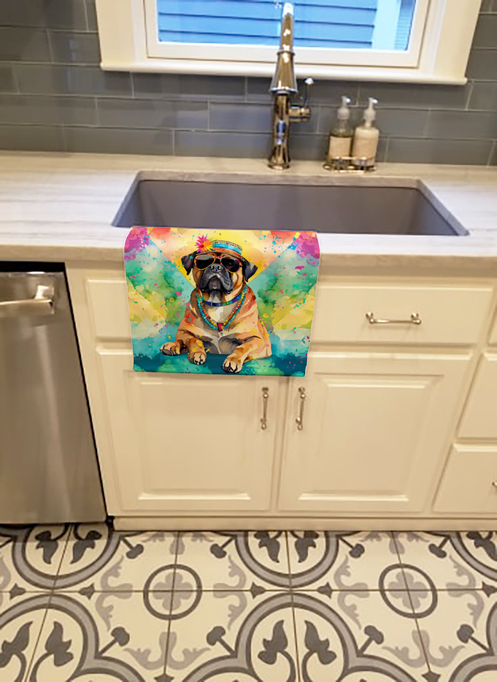 Cane Corso Hippie Dawg Kitchen Towel