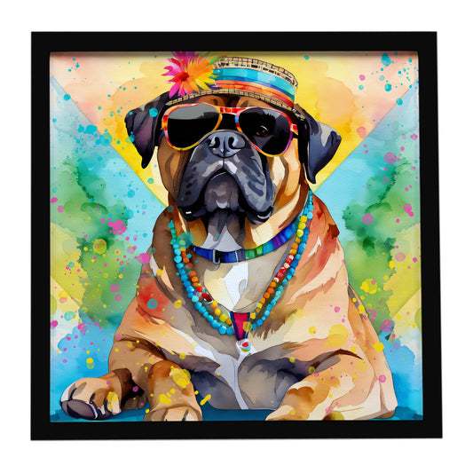 Buy this Cane Corso Hippie Dawg Framed Metal Print