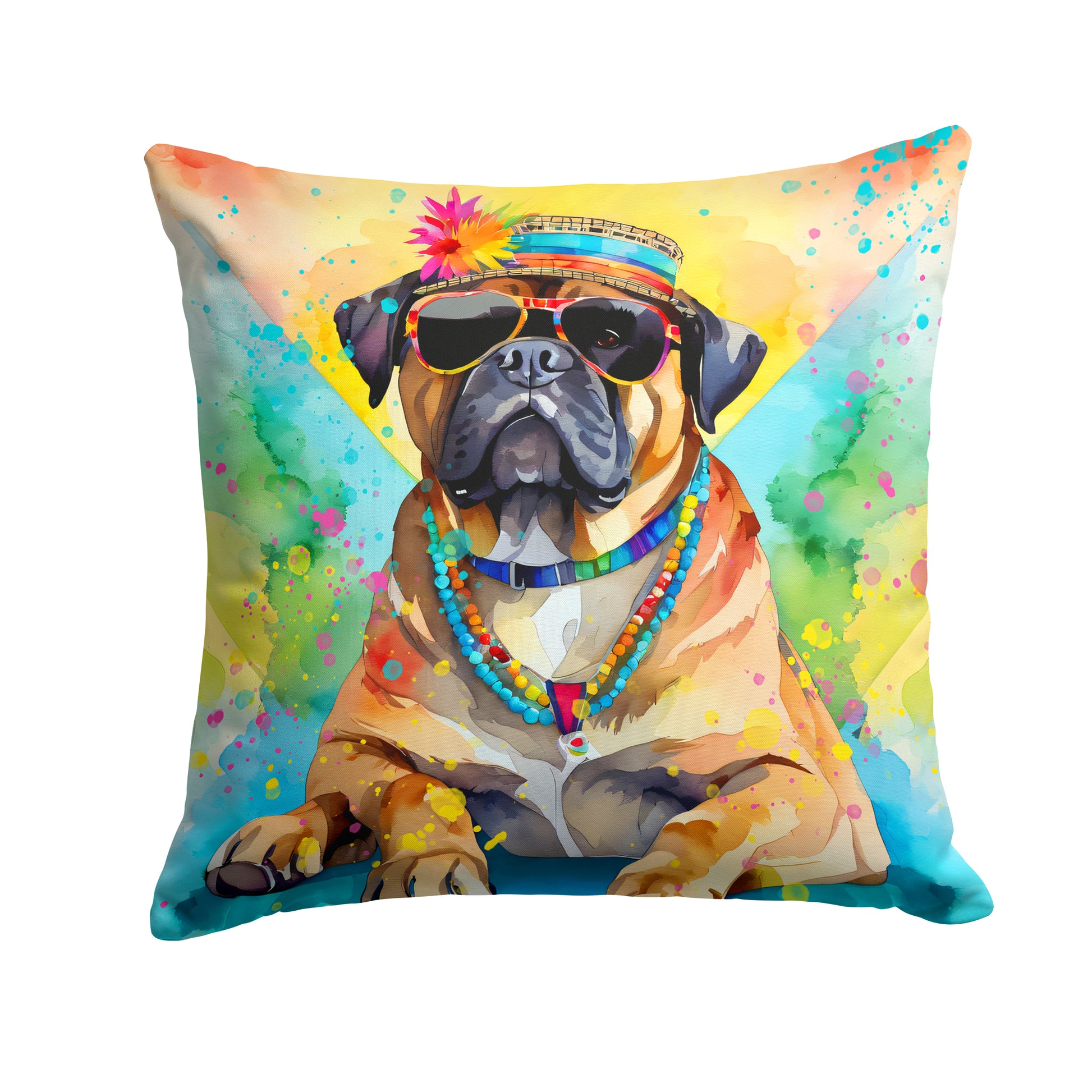 Buy this Cane Corso Hippie Dawg Throw Pillow