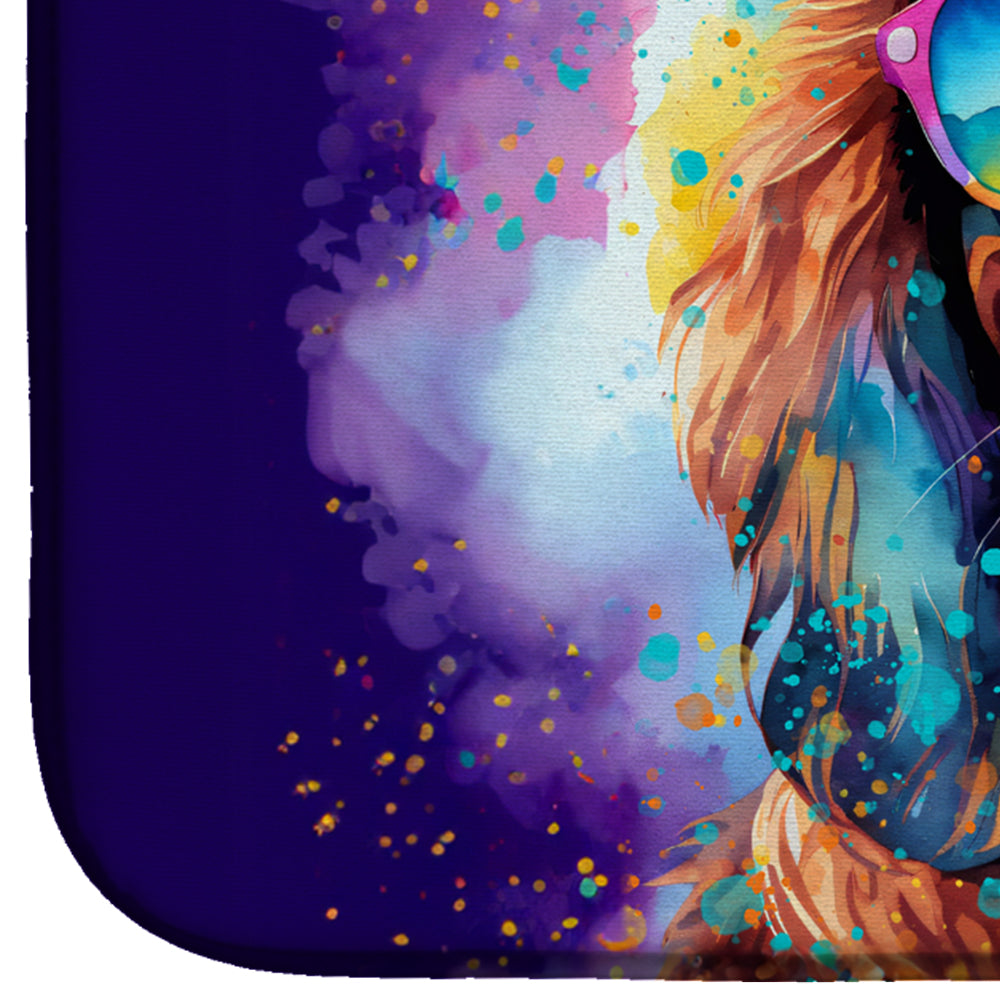 Cavalier Spaniel Hippie Dawg Dish Drying Mat