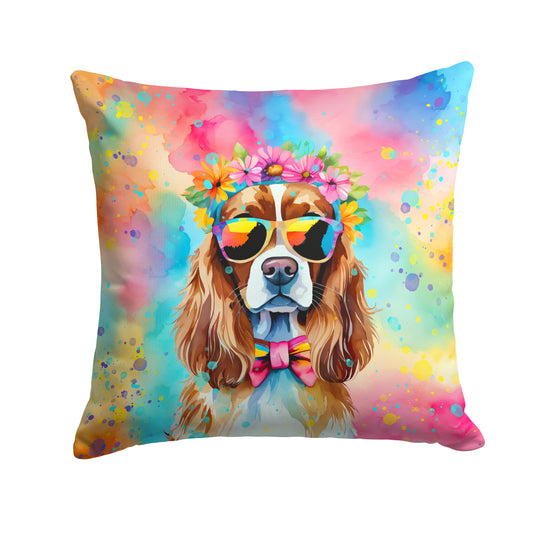 Buy this Cavalier Spaniel Hippie Dawg Throw Pillow