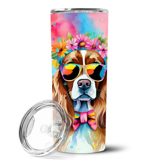 Buy this Cavalier Spaniel Hippie Dawg Stainless Steel Skinny Tumbler