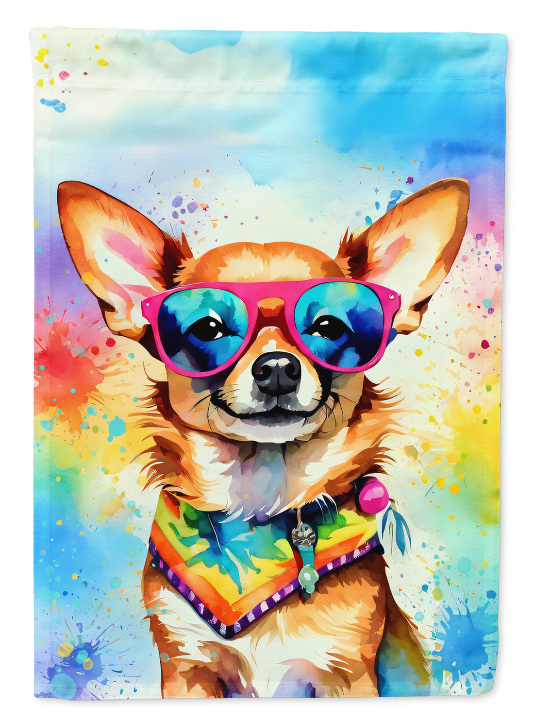 Buy this Chihuahua Hippie Dawg Garden Flag