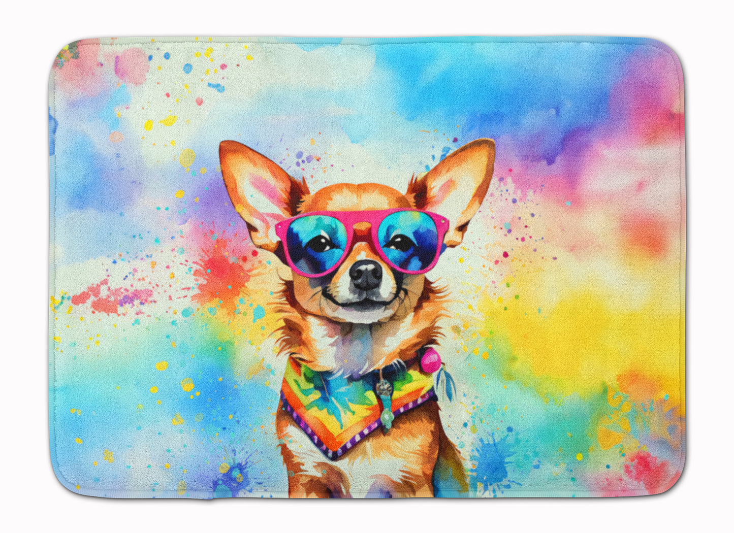 Buy this Chihuahua Hippie Dawg Memory Foam Kitchen Mat