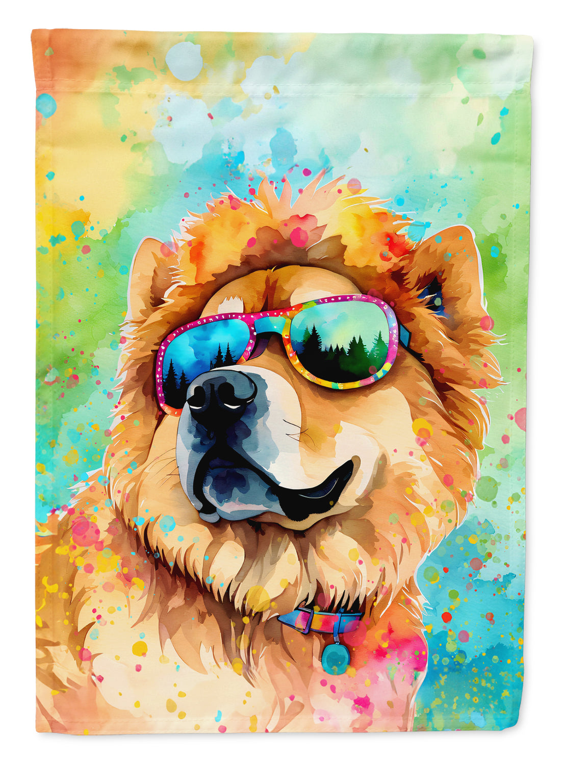 Buy this Chow Chow Hippie Dawg Garden Flag