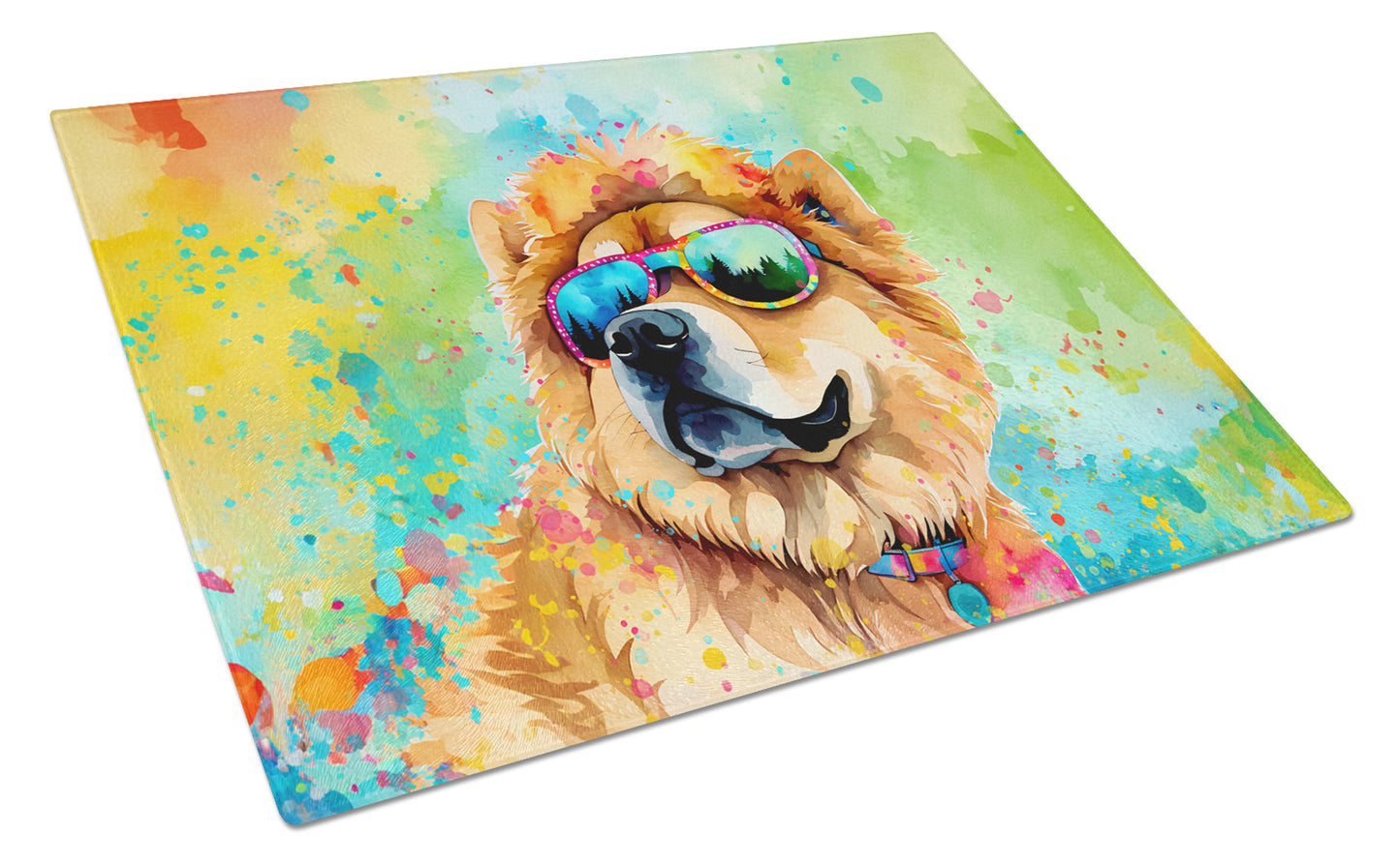 Buy this Chow Chow Hippie Dawg Glass Cutting Board