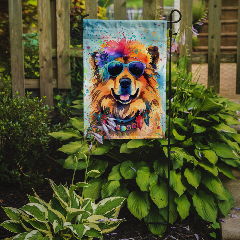 Chow Chow Hippie Dawg Garden Flag