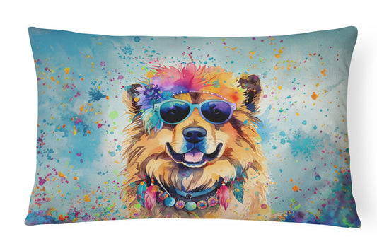 Buy this Chow Chow Hippie Dawg Throw Pillow