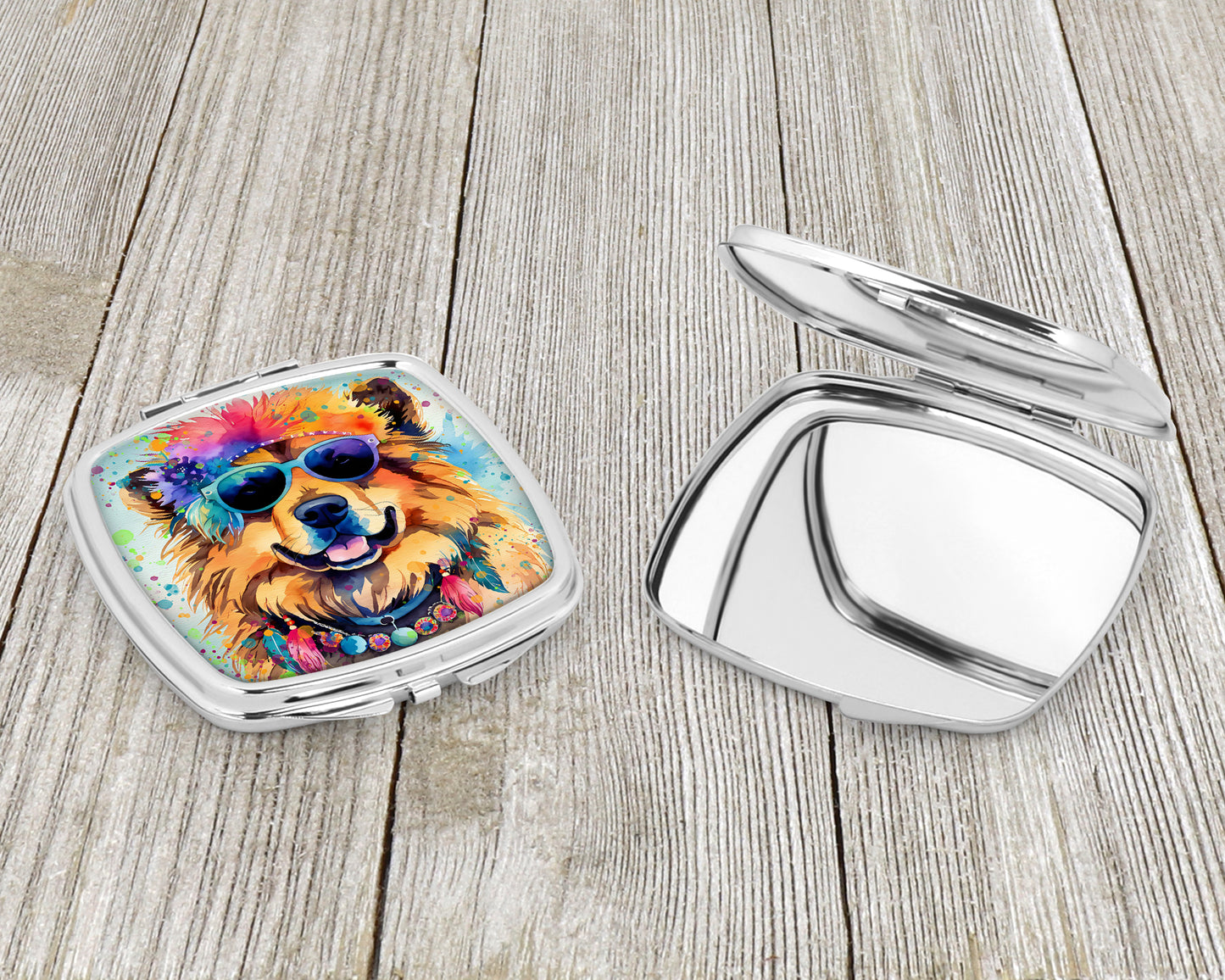 Chow Chow Hippie Dawg Compact Mirror