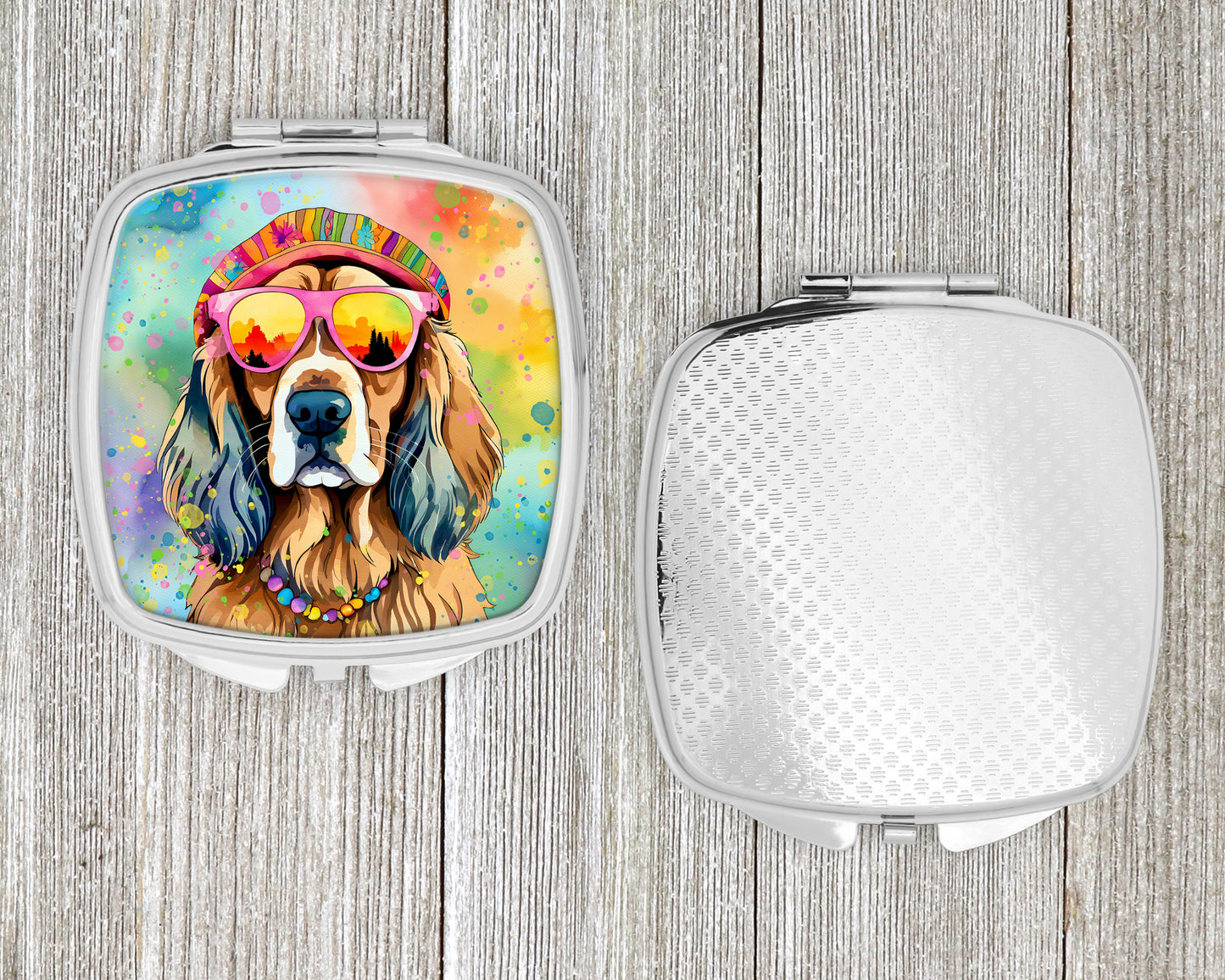 Cocker Spaniel Hippie Dawg Compact Mirror