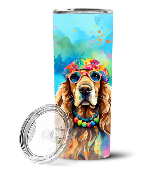 Buy this Cocker Spaniel Hippie Dawg Stainless Steel Skinny Tumbler