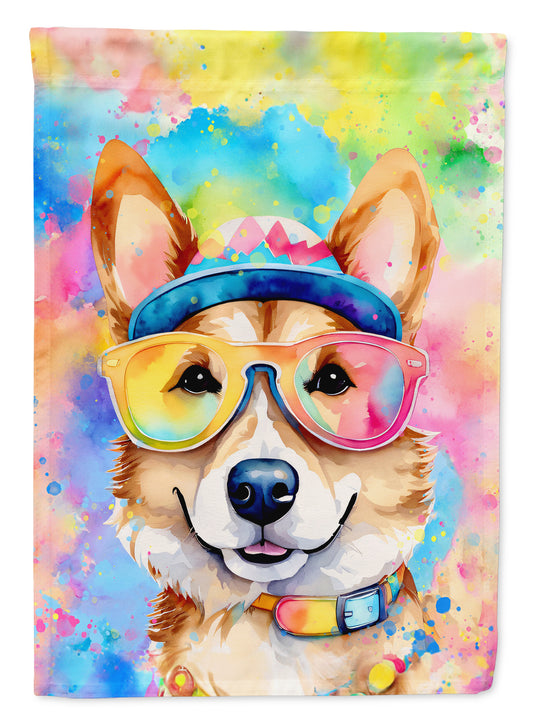 Buy this Corgi Hippie Dawg Garden Flag