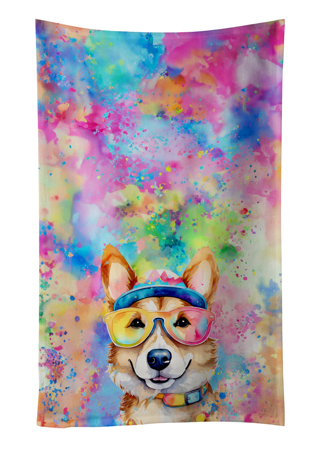 Buy this Corgi Hippie Dawg Kitchen Towel