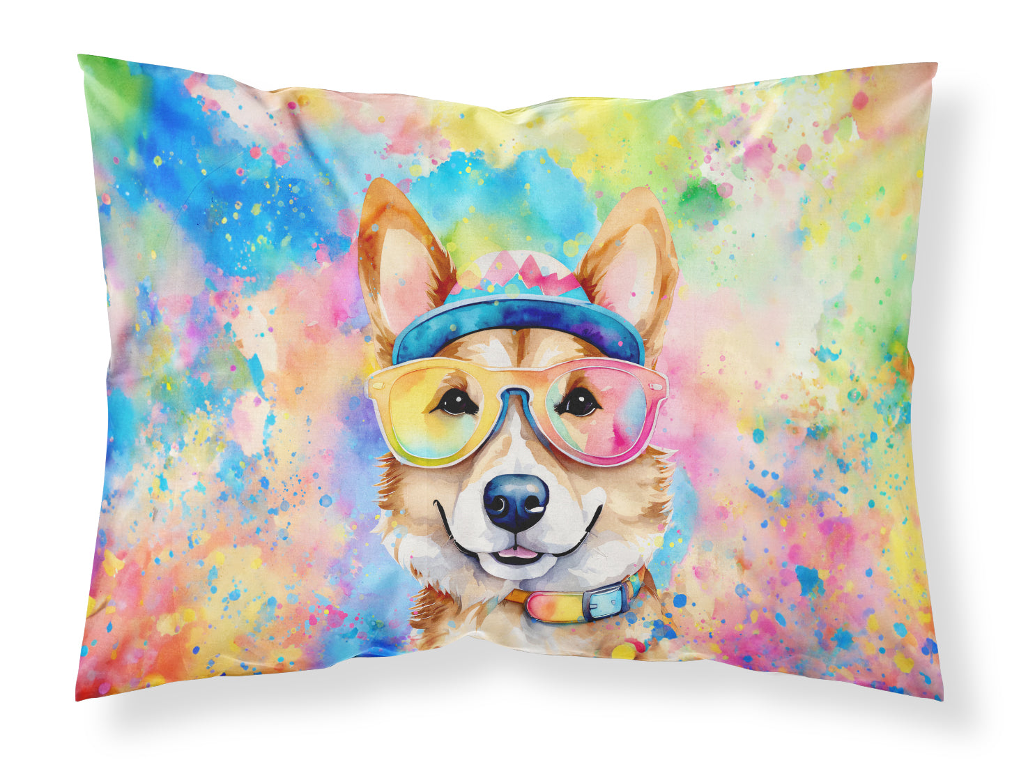 Buy this Corgi Hippie Dawg Standard Pillowcase