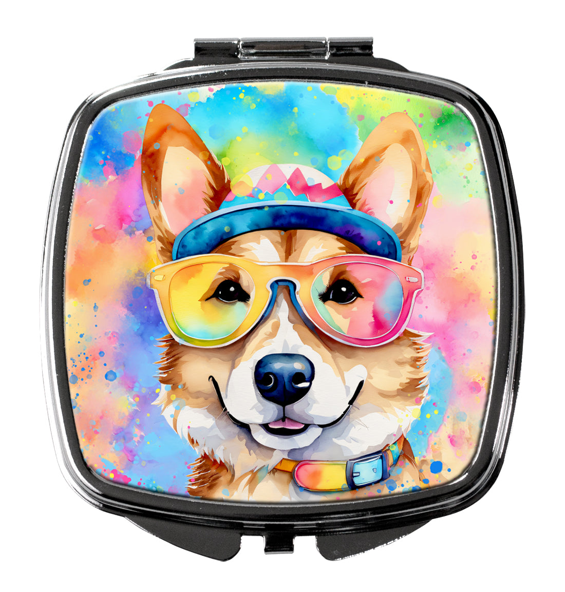 Buy this Corgi Hippie Dawg Compact Mirror