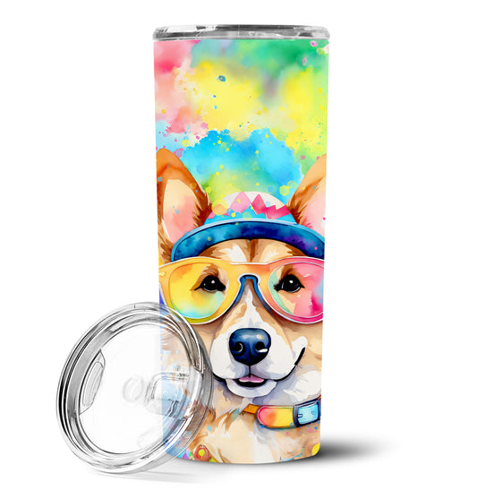 Buy this Corgi Hippie Dawg Stainless Steel Skinny Tumbler