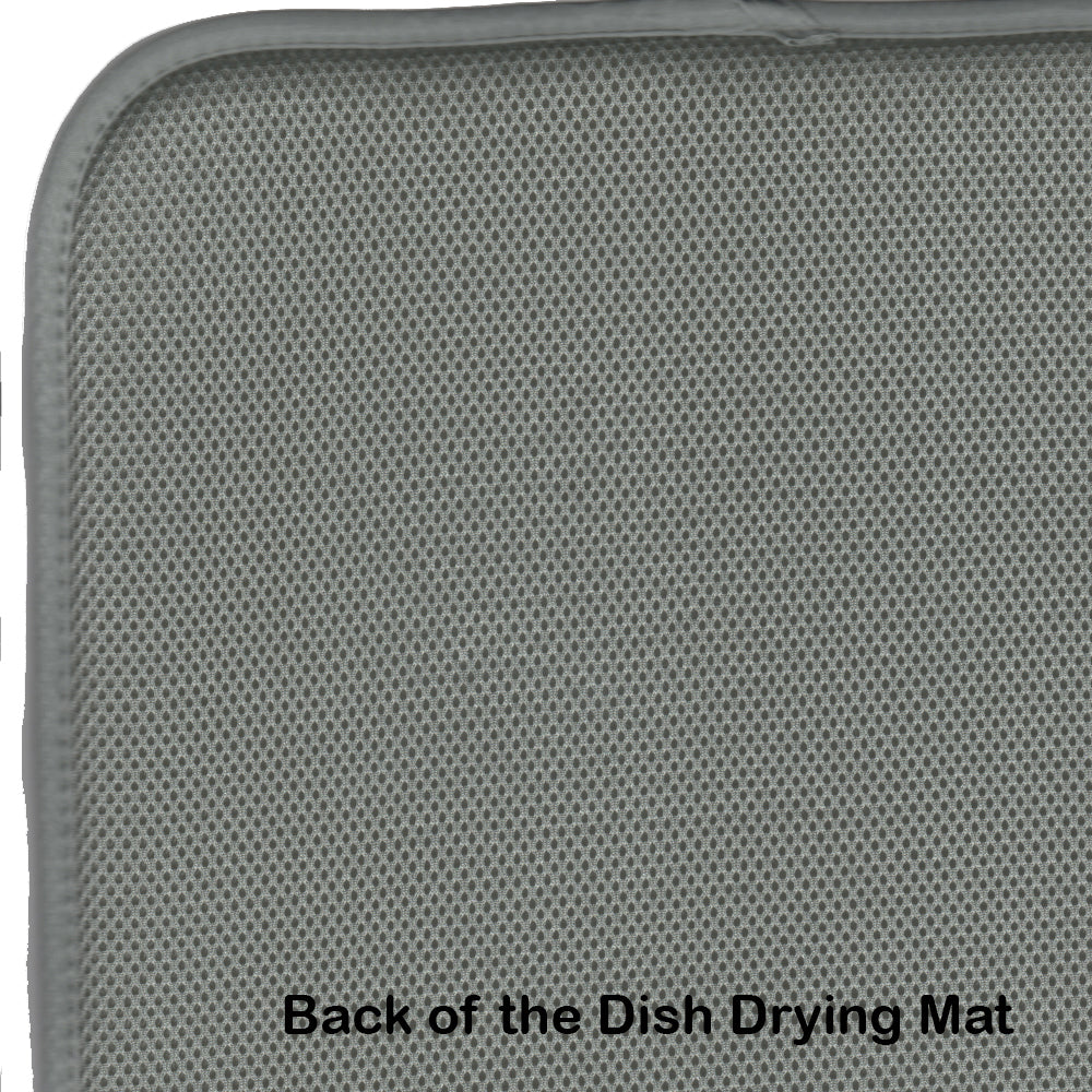 Corgi Hippie Dawg Dish Drying Mat