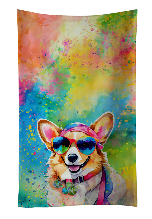 Buy this Corgi Hippie Dawg Kitchen Towel