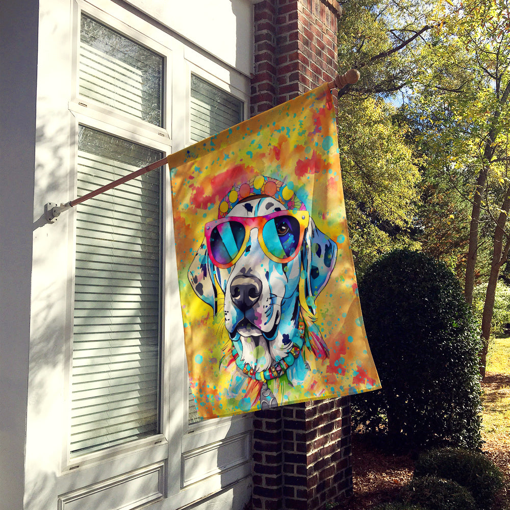 Dalmatian Hippie Dawg House Flag