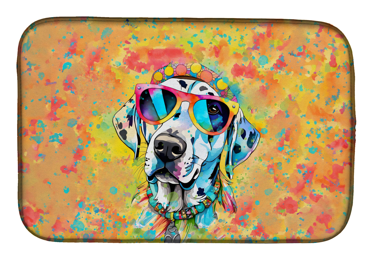 Buy this Dalmatian Hippie Dawg Dish Drying Mat