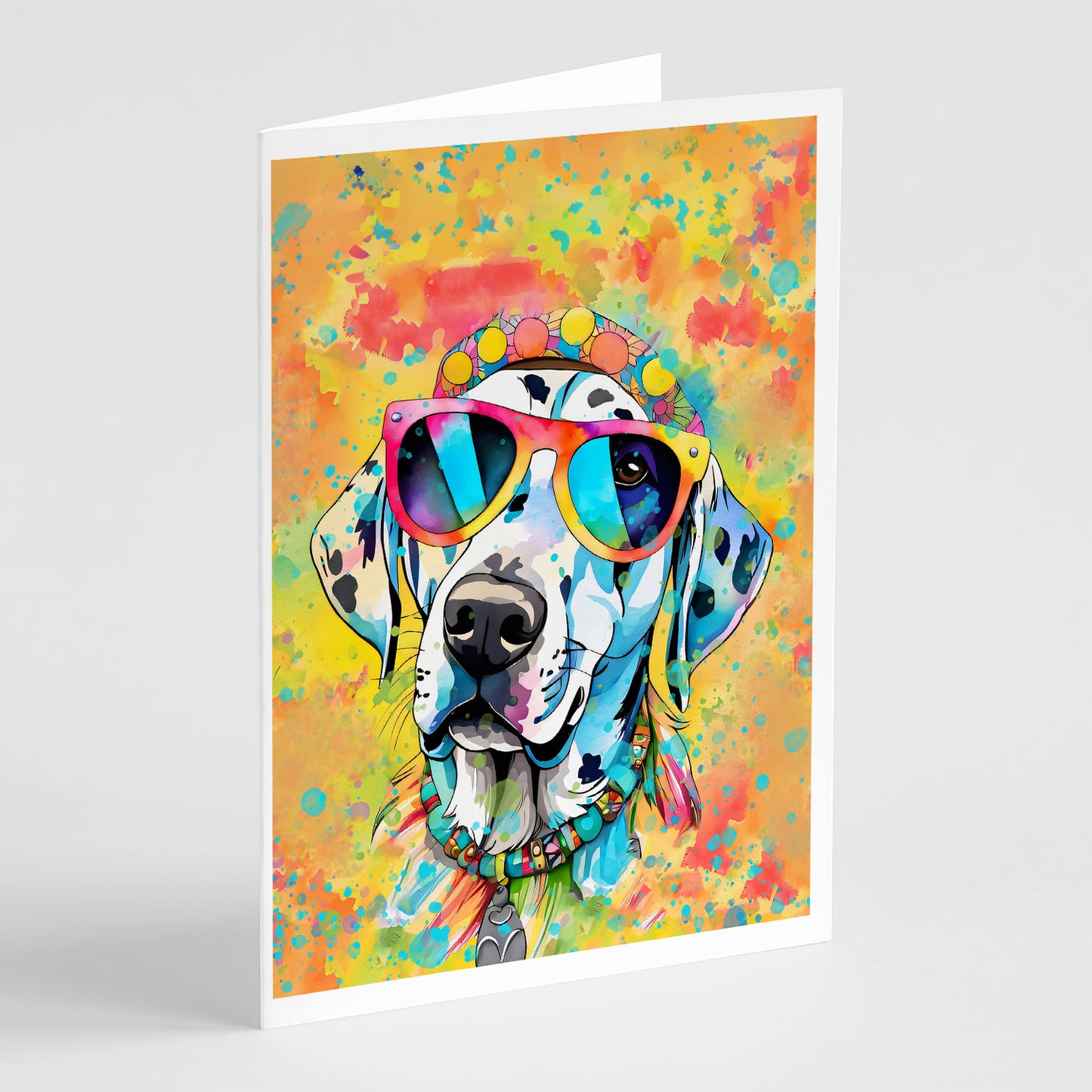 Buy this Dalmatian Hippie Dawg Greeting Cards Pack of 8