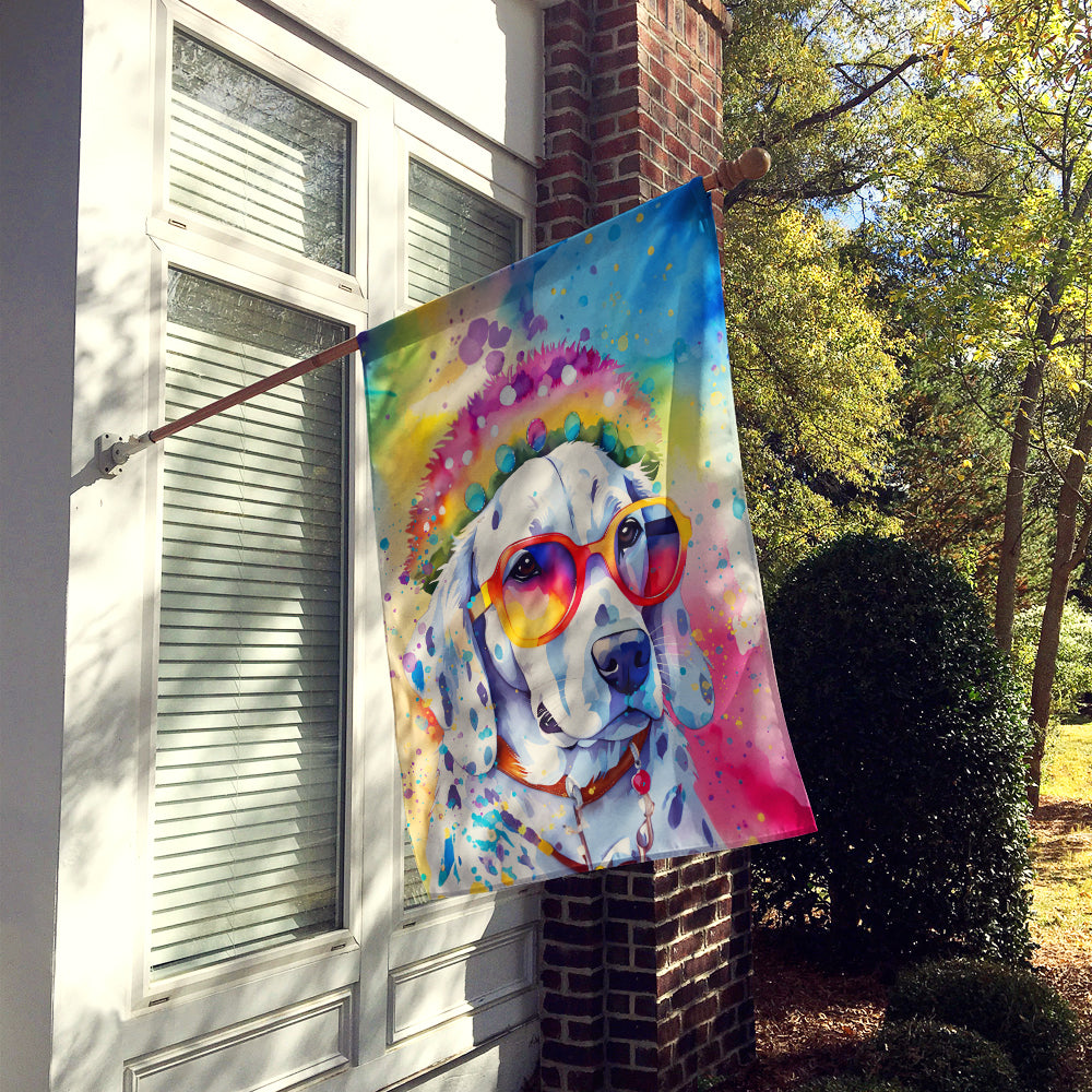 Dalmatian Hippie Dawg House Flag