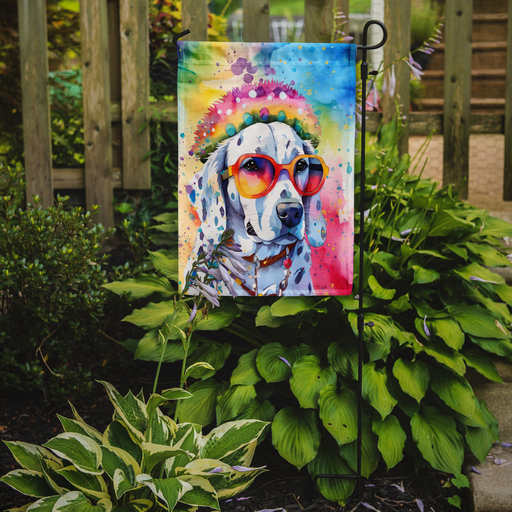 Dalmatian Hippie Dawg Garden Flag