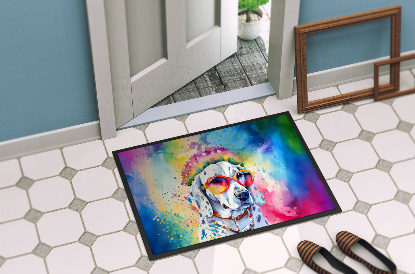 Dalmatian Hippie Dawg Doormat