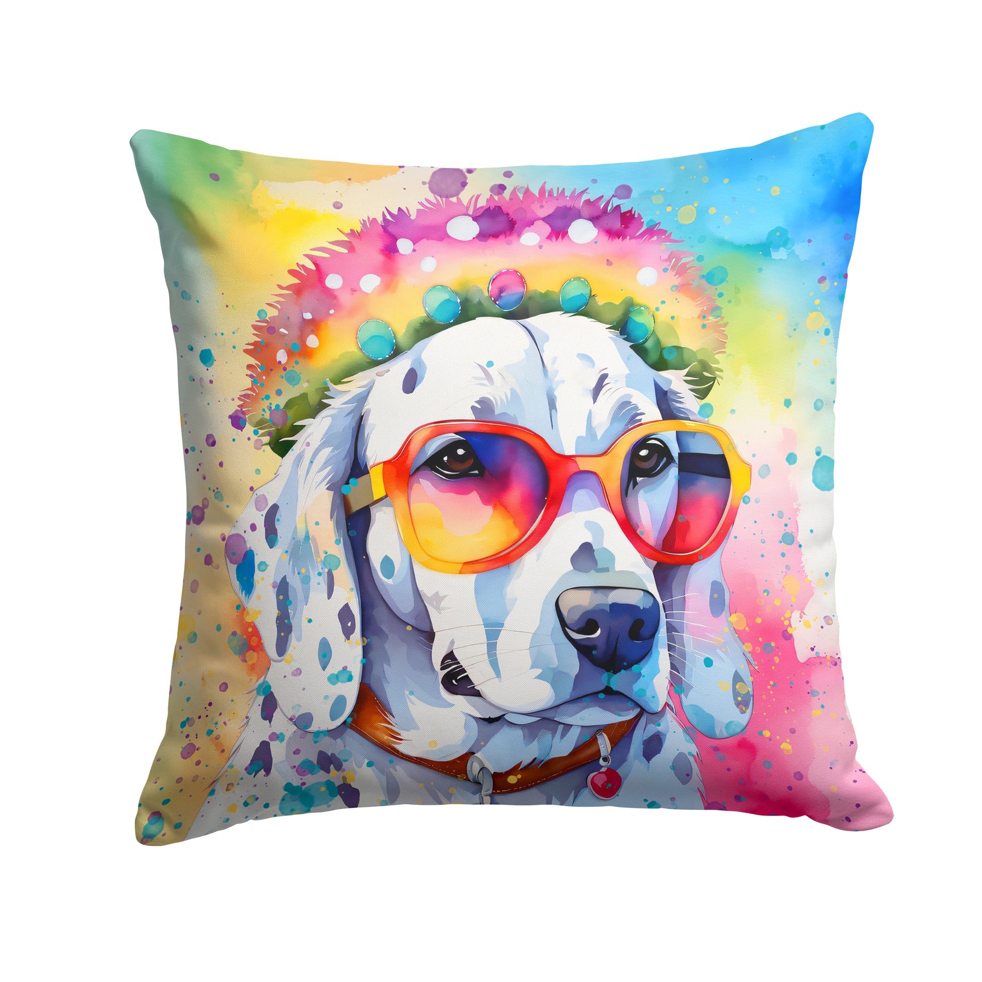 Buy this Dalmatian Hippie Dawg Throw Pillow