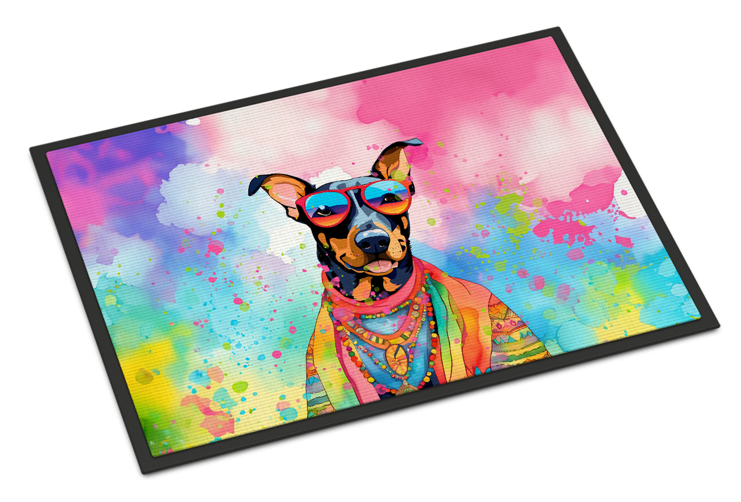 Buy this Doberman Pinscher Hippie Dawg Doormat