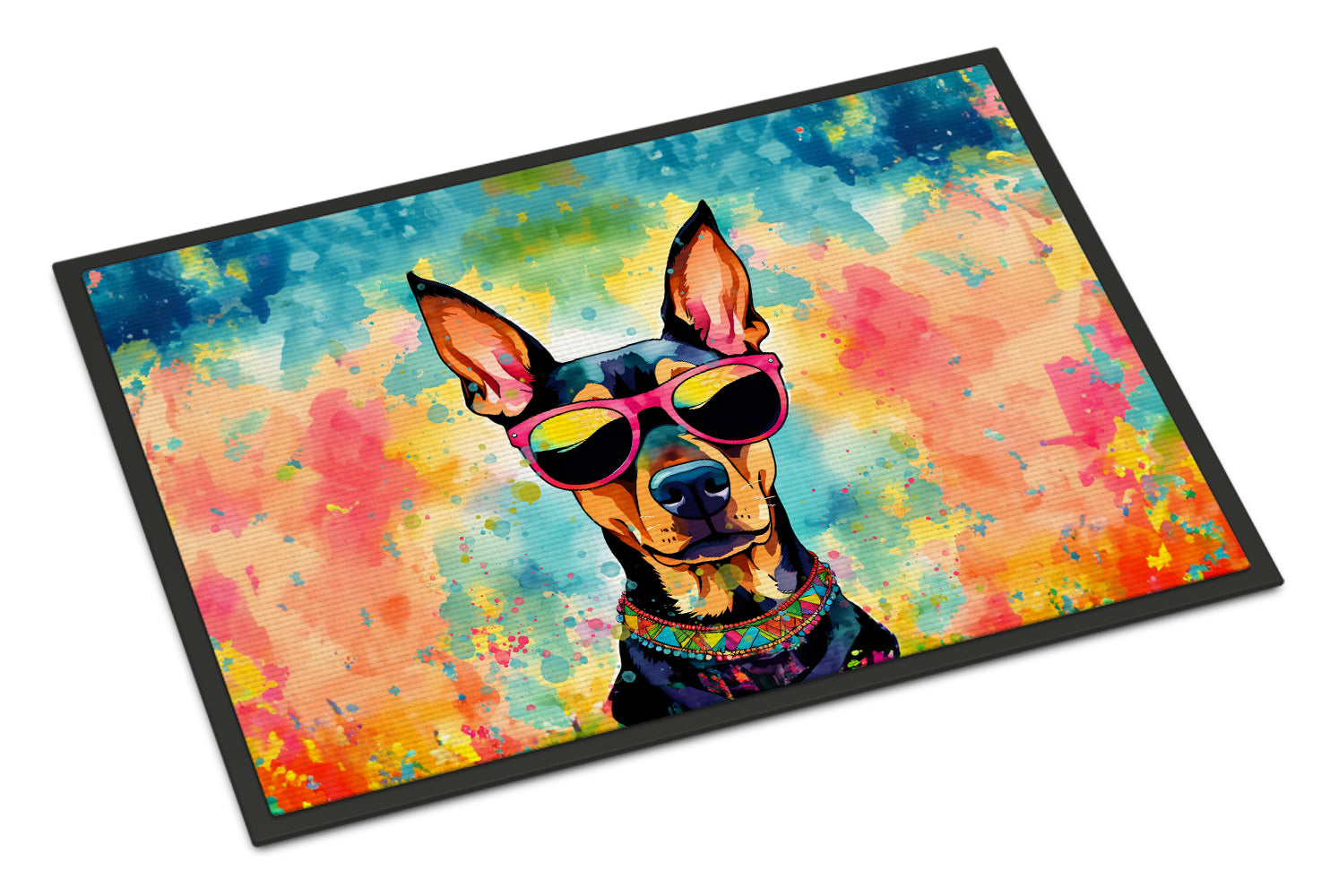 Buy this Doberman Pinscher Hippie Dawg Doormat