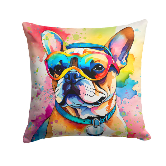 Buy this French Bulldog Hippie Dawg Throw Pillow