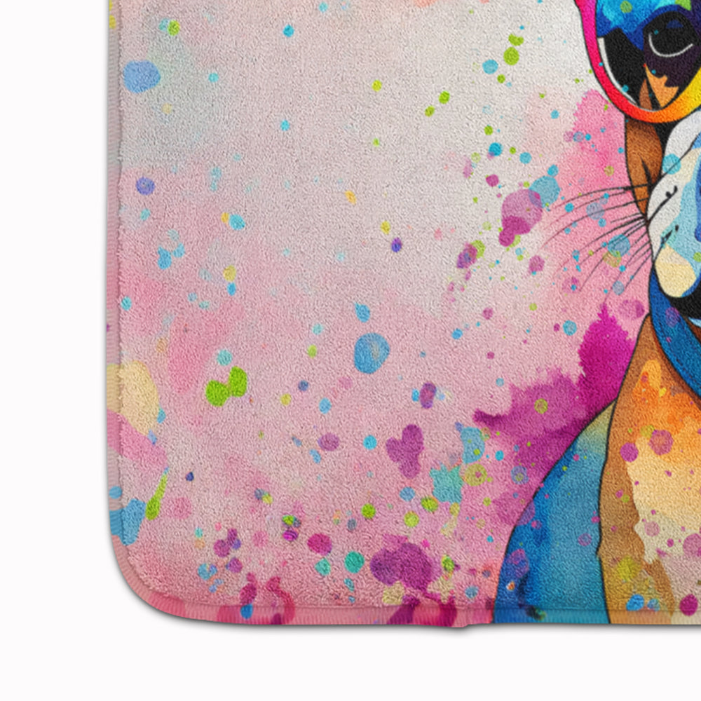 French Bulldog Hippie Dawg Memory Foam Kitchen Mat