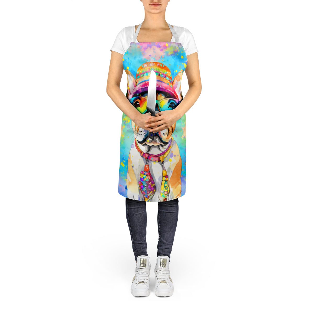 French Bulldog Hippie Dawg Apron